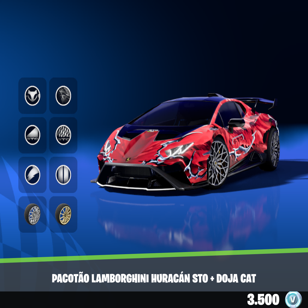 Pacotão Lamborghini Huracán STO + Doja Cat