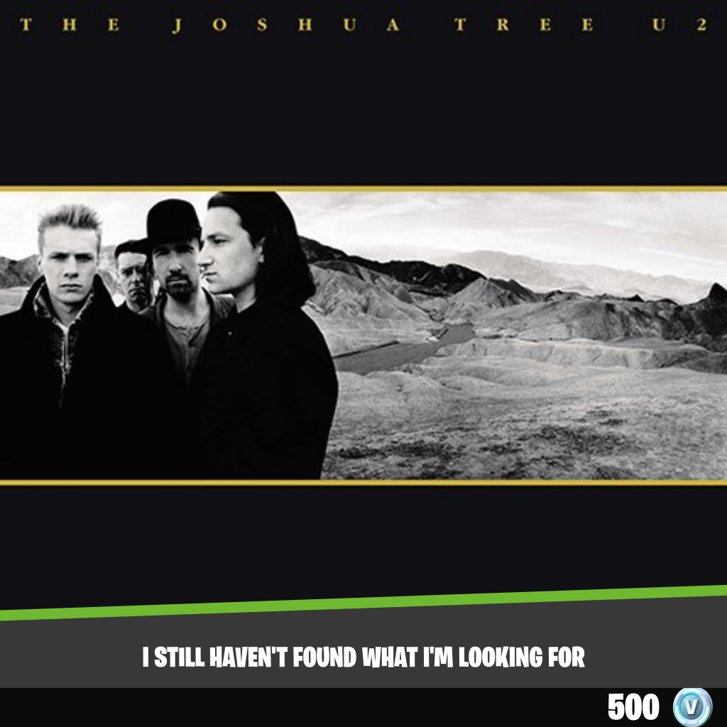 I Still Haven't Found What I'm Looking For