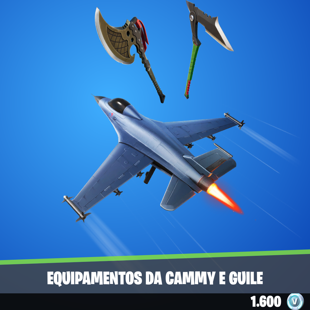 Equipamentos da Cammy e Guile