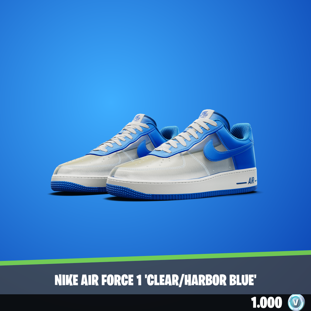 Nike Air Force 1 'Clear/Harbor Blue'