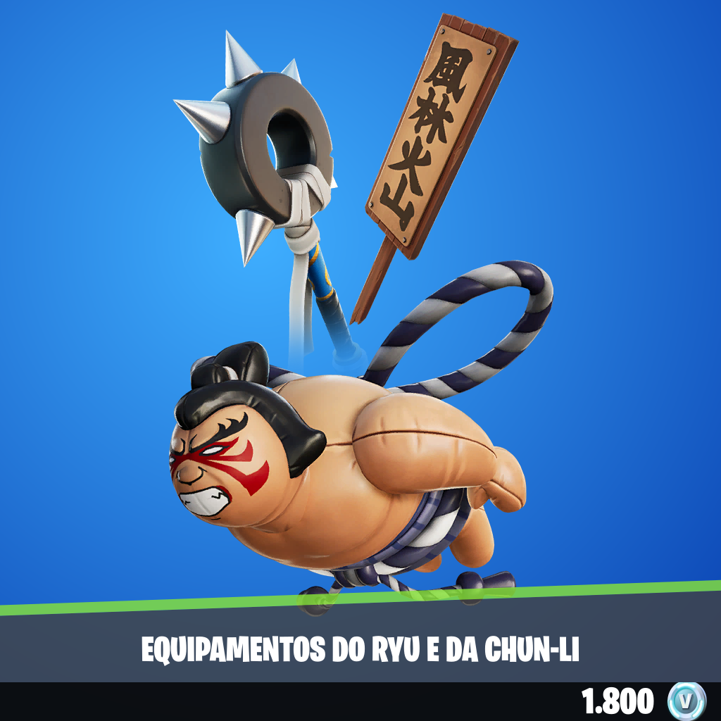 Equipamentos do Ryu e da Chun-Li