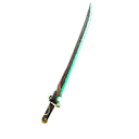 Schwert des Halbmonds (Grün) erntewerkzeug Stil